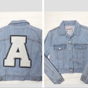 Original Jeans Cropped Jean Jacket Size Medium